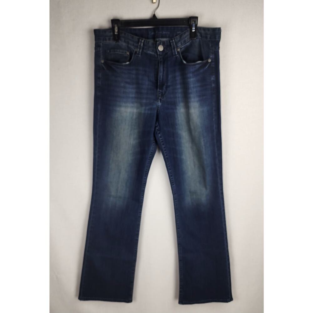 Calvin Klein Jeans Mens 34/34 Boot distressed western cowboy biker Normcore